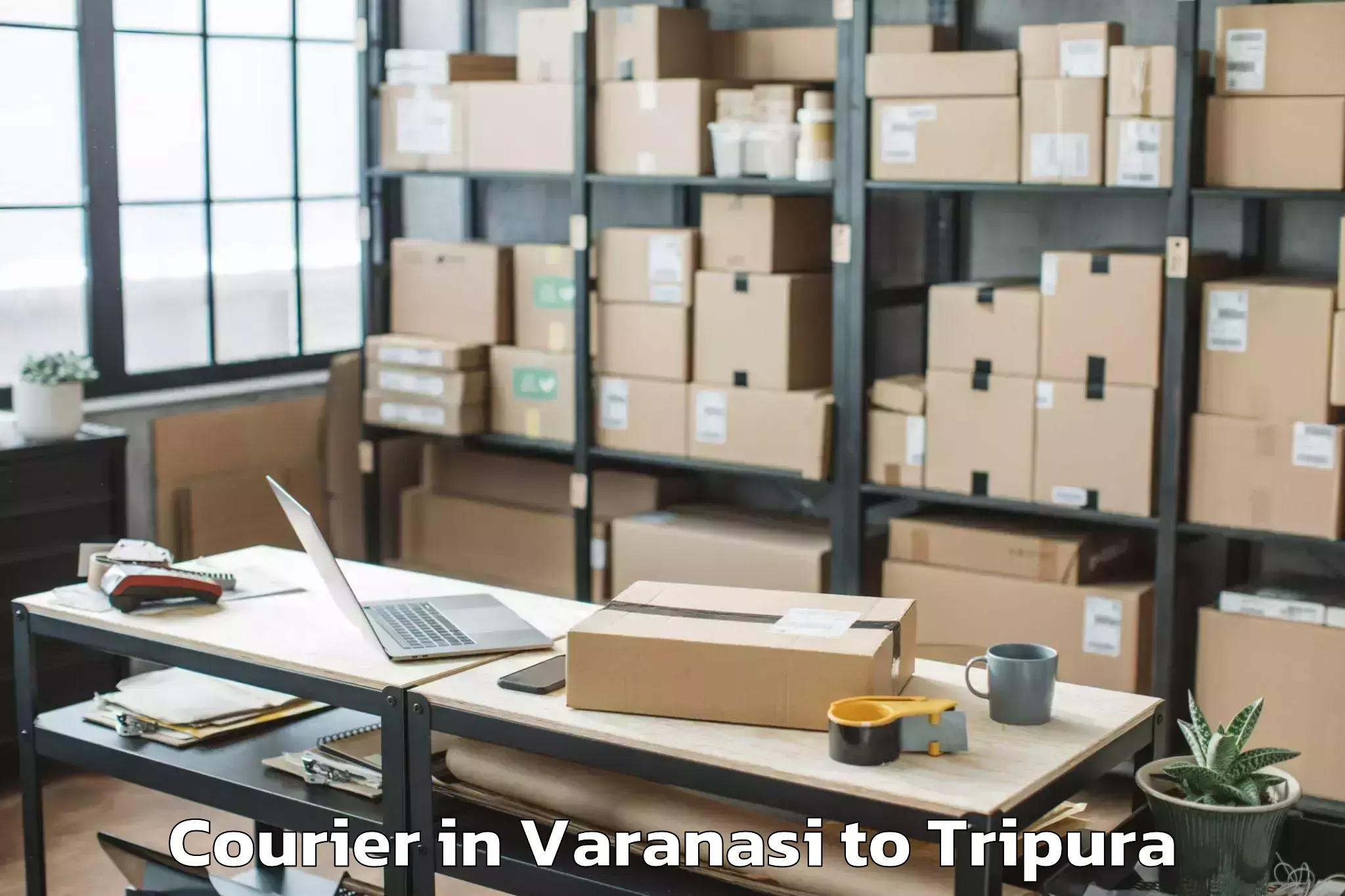 Get Varanasi to Manughat Courier